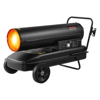 VEVOR 50 kW Heizkanone, Dieselheizer, Torpedo-Raumheizer mit Rädern und einstellbarer Temperatur, Dieselheizgebläse für Baustelle/Garage/Lager/Werkstattbau/Außenheizung, Schwarz VEVOR 50 kW Heizkanone, Dieselheizer, Torpedo-Raumheizer mit Rädern und einstellbarer Temperatur, Dieselheizgebläse für Baustelle/Garage/Lager/Werkstattbau/Außenheizung, Schwarz