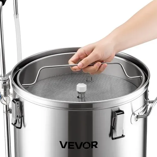 VEVOR elektrisches Bierbraugerät Bierbrauanlage Braukessel 60 L Hausgebrauch, Maischekochgerät mit Rezeptspeicher & Automatik-/Manuellmodus & Bedienfeld & Zirkulationsrohr, Brausystem – Bild 9