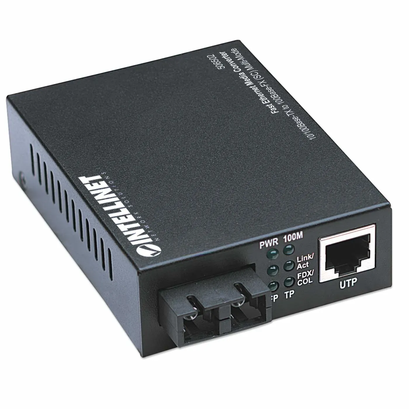 Intellinet Fast Ethernet Medienkonverter, 10/100Base TX auf 100Base-FX (SC) Multimode, 2 km – Bild 2