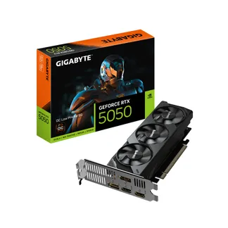 GIGABYTE GeForce RTX 5050 OC Low Profile 8G Grafikkarte – 8GB GDDR6, 128bit, PCI-E 5.0, 2587MHz Kerntakt, 2 x DP, 2 x HDMI, NVIDIA DLSS 4, GV-N5050OC-8GL GIGABYTE GeForce RTX 5050 OC Low Profile 8G Grafikkarte – 8GB GDDR6, 128bit, PCI-E 5.0, 2587MHz Kerntakt, 2 x DP, 2 x HDMI, NVIDIA DLSS 4, GV-N5050OC-8GL