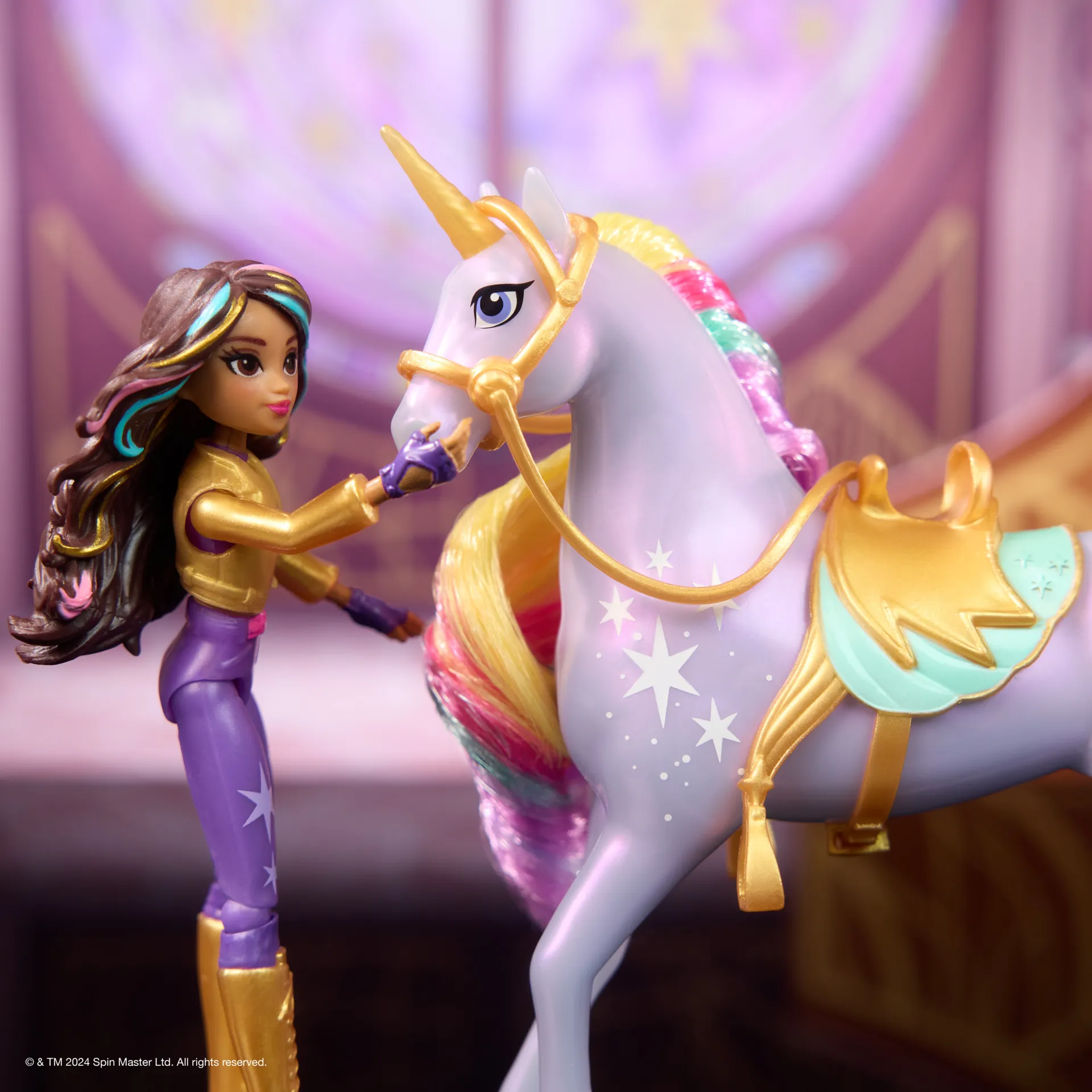Unicorn Academy - Abenteuer-Set, mit Ravenzella, Sophia, Ava, Wildstar, Leaf und weiteren Figuren, ca. 12 cm große Originalfiguren zur beliebten Netflix Serie – Bild 3