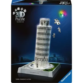 3D Puzzle Iconics: Schiefer Turm von Pisa – mit Licht 3D Puzzle Iconics: Schiefer Turm von Pisa – mit Licht