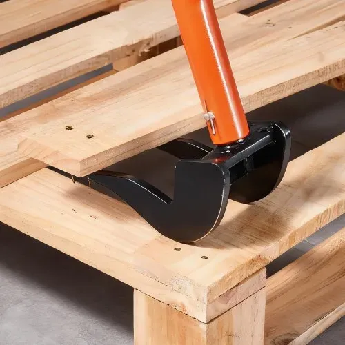 VEVOR Lattenheber 907kg Tragkraft, 1371mm Palettenbrecher mit Rutschfestem Griff, Paletten-Buster aus Kohlenstoffstahl, Brechstange für Dach Deckbretter, Abbruchwerkzeug für Lager Baustelle Werkstatt – Bild 7