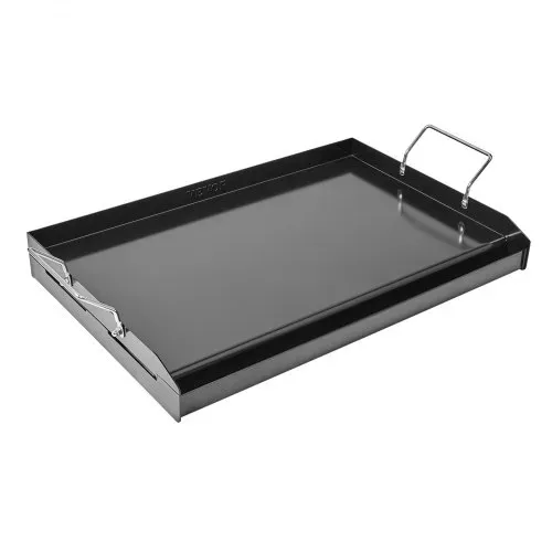 VEVOR Grillplatte Grillpfanne Karbonstahl universelle rechteckige Platte (605 x 360 mm) mit flacher Oberseite, Gasgrill-Grillplatte für BBQ-Grill Teppanyaki, tragbares Familienkochgeschirr mit Griff – Bild 8