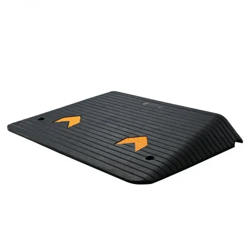VEVOR Schwellenrampe Vollgummi Türschwellenrampe 15Tonnen Tragfähigkeit Bordsteinrampe mit Kanal 90,2x62x10,2cm Rollstuhlrampe Auffahrrampe Gummirampe Ideal für unebenen Boden Bordsteinkanten – Bild 10