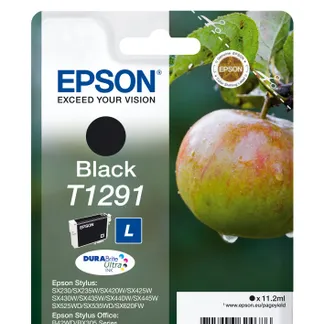 Epson Apple Singlepack Black T1291 DURABrite Ultra Ink Epson Apple Singlepack Black T1291 DURABrite Ultra Ink