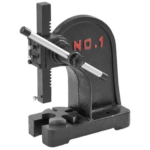 VEVOR Dornpresse, 1 t Handhebelpresse, Manuelle Dornpresse Präzisions Handpresse, 150 mm Maximale Höhe, Manuelle Desktop-Stanzpresse aus Gusseisen, zum Stanzen, Biegen, Strecken, Formen – Bild 8