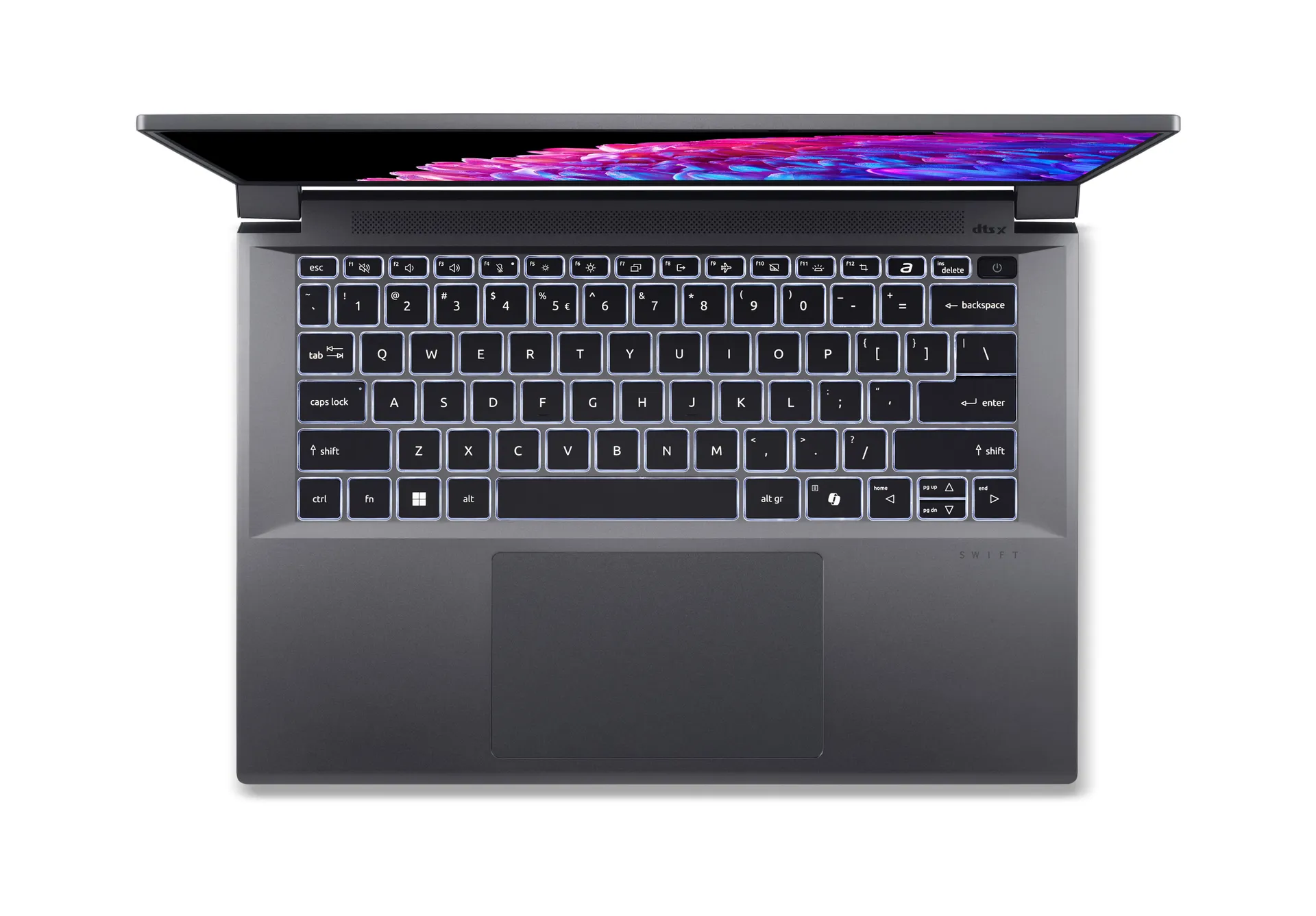 Acer Swift SFX14-72G-50P2 Intel Core Ultra 5 125H Laptop 36,8 cm (14.5") 2.8K 32 GB LPDDR5-SDRAM 1 TB SSD NVIDIA GeForce RTX 3050 Wi-Fi 6 (802.11ax) Windows 11 Pro Grau – Bild 4