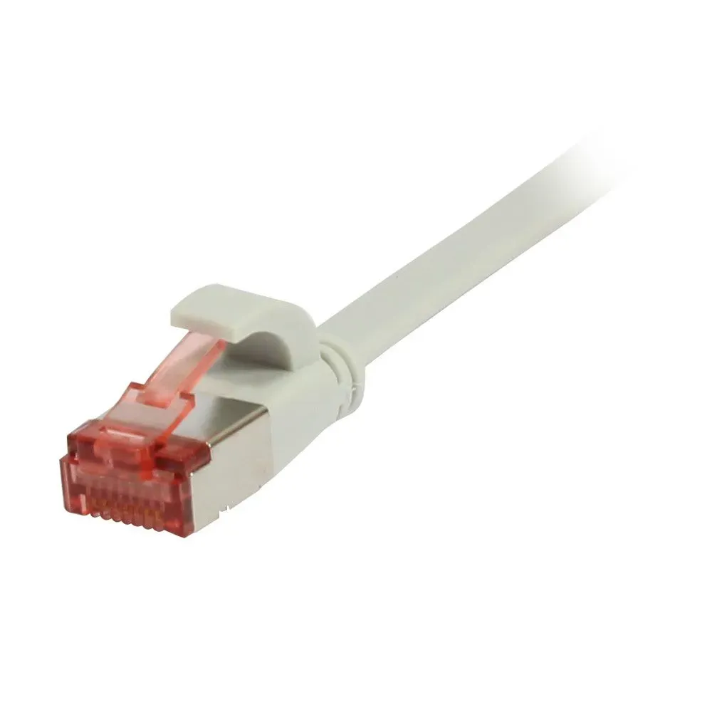 Patchkabel RJ45, CAT6 250Mhz, 0.15m grau, FTP(U/FTP), TPE(Superflex), Flach, Synergy 21, Patchkabel RJ45, CAT6 250Mhz, 0.15m grau, FTP(U/FTP), TPE(Superflex), Flach, Synergy 21,
