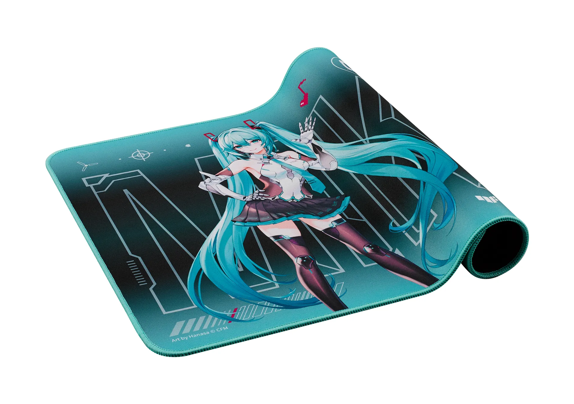 ASUS TUF Gaming P1 Hatsune Miku Edition Gaming-Mauspad Türkis – Bild 4