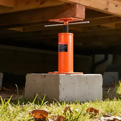 VEVOR Wagenheber für den Hausgebrauch, 2er-Pack, Höhenbereich von 30,5 bis 40,6 cm, maximale Tragkraft pro Einheit: 40,6 kg, verstellbarer Stützbalken, Kellerheberpfosten zum Nivellieren, Teleskop-Stahlheber für vorübergehende Unterstützung – Bild 7