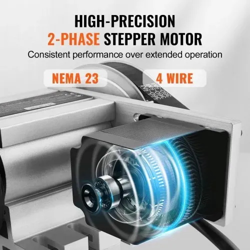 VEVOR Drehbankfutter K11–100mm Spannfutter Dreibackenfutter 4. Achse der CNC-Rotationsachse, ein Untersetzungsverhältnis von 6:1 und einen Nema23-Zweiphasen-Schrittmotor 3 Backenfutter für CNC-Fräsen – Bild 3