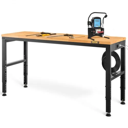 VEVOR Höhenverstellbare Werkbank 122 x 61 x 72 – 97 cm Spanntisch, 900 kg Gewichtskapazität Arbeitstisch, Braun Klappbare Werkzeugbank aus Kaltgewalzter Stahl, Multifunktionswerktisch für Werkstatt VEVOR Höhenverstellbare Werkbank 122 x 61 x 72 – 97 cm Spanntisch, 900 kg Gewichtskapazität Arbeitstisch, Braun Klappbare Werkzeugbank aus Kaltgewalzter Stahl, Multifunktionswerktisch für Werkstatt