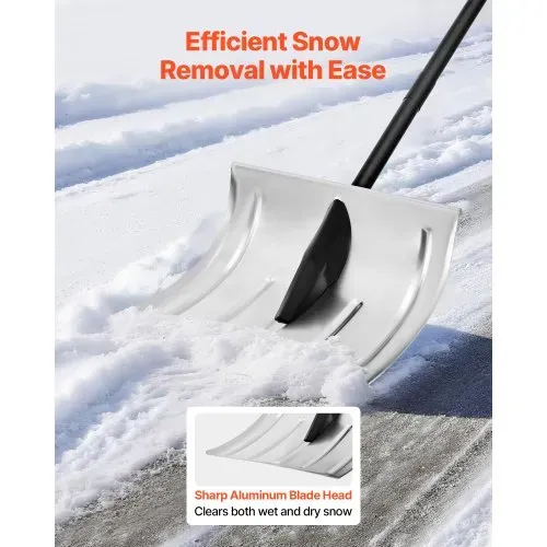 VEVOR Schneeschaufel, 400 mm breite Schneeräumer aus Aluminiumlegierung, Schneeschieber, Schneeschippe, Schneeschüppet, abnehmbares & leichtes Schneeräumwerkzeug für Garten, Auto, Camping VEVOR Schneeschaufel, 400 mm breite Schneeräumer aus Aluminiumlegierung, Schneeschieber, Schneeschippe, Schneeschüppet, abnehmbares & leichtes Schneeräumwerkzeug für Garten, Auto, Camping