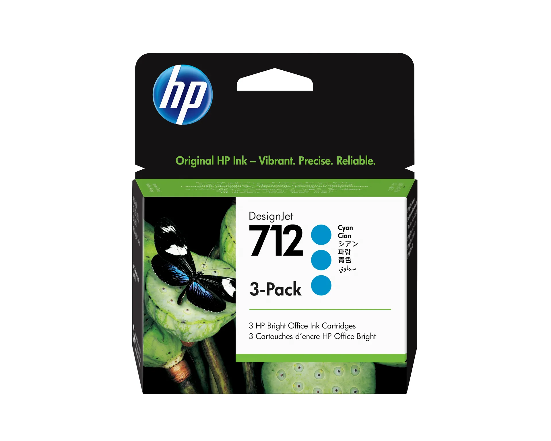HP 712 3er-Pack Cyan DesignJet Druckerpatronen, 29 ml HP 712 3er-Pack Cyan DesignJet Druckerpatronen, 29 ml
