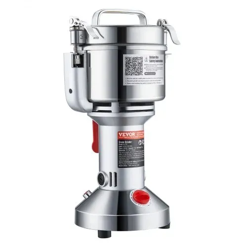 VEVOR elektrische Getreidemühle tragbare Hochgeschwindigkeits-Gewürzmühlen kommerziell 750 g 2000 W, Pulverisierer aus Edelstahl, 28000 U/min für trockene Körner Gewürze Müsli Kaffee Mais Pfeffer – Bild 10