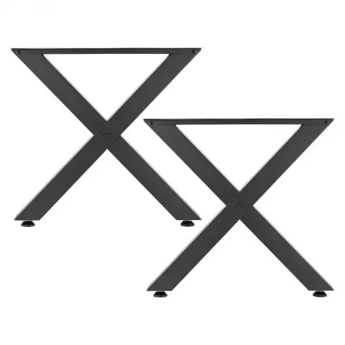 VEVOR Tischkufen 2er-Set 790x750 mm, X-Förmige Tischuntergestell 1000 kg, Tischbeine Kohlenstoffstahl, Möbelfüße, Tischgestell, Tischfüße für Schreibtische, Couchtische, Esstische, Schwarz – Bild 8