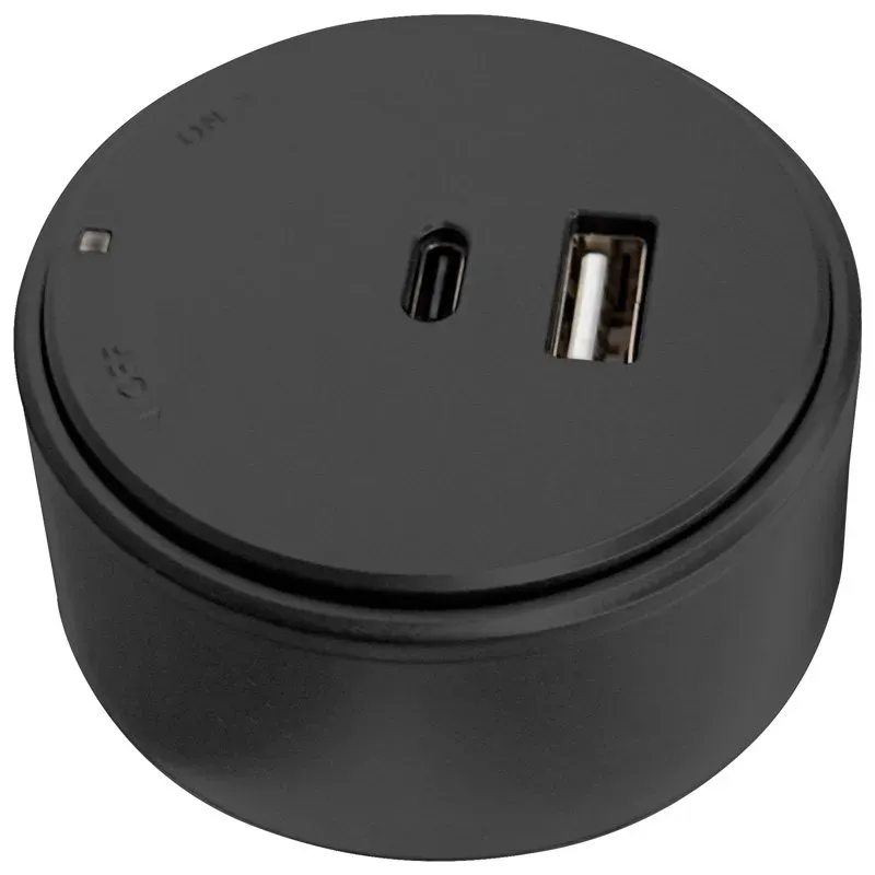 Synergy 21 MODULRAIL Modul USB A+C 20W Schwarz – Bild 2