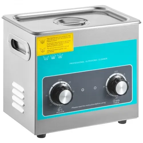 VEVOR 3L Knob Control Digital Ultraschall Reiniger 40kHz Ultrasonic Cleaner Edelstahl, 24 x 14 x 10 cm Schmuck Reinigung Ultraschall Ultraschallreinigungsgerät Brille Reinigungsgerät Heater Timer – Bild 9