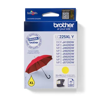 Brother LC225XLY Druckerpatrone 1 Stück(e) Original Hohe (XL-) Ausbeute Gelb Brother LC225XLY Druckerpatrone 1 Stück(e) Original Hohe (XL-) Ausbeute Gelb
