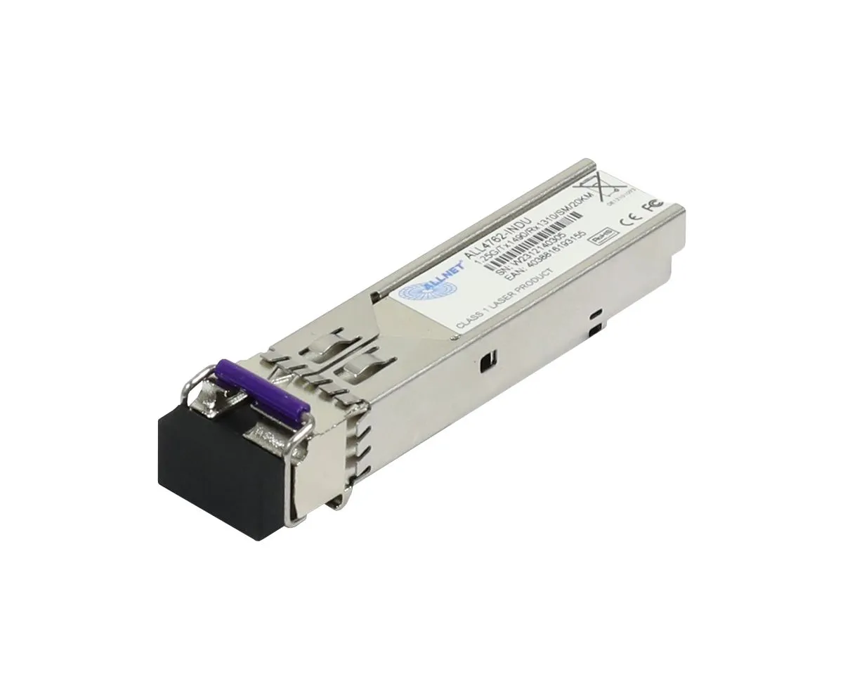ALLNET Switch Modul ALL4762-INDU SFP(Mini-GBIC), 1000Mbit, WDM(Bidi)/LC, Tx1490nm/Rx1310nm, 9u, 20Km, Singlemode, Industrial -40/+85 Grad, ALLNET Switch Modul ALL4762-INDU SFP(Mini-GBIC), 1000Mbit, WDM(Bidi)/LC, Tx1490nm/Rx1310nm, 9u, 20Km, Singlemode, Industrial -40/+85 Grad,