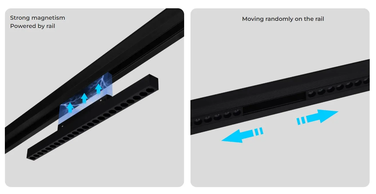 MiBoxer MG5-12N-RF LED 48V Track Grille Light 12W RGB+CCT (2.4G) – Bild 2