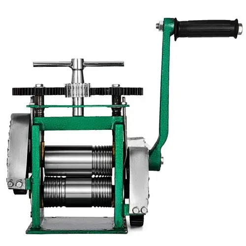 VEVOR Manuelle Rolling Mill Kombination Walzwerk 120mm Handwalzwerk Maschine 80mm Maschine Schmuck mit Gute Verschleißfestigkeit Tablettierung Vierkantdraht für Schmuck Design und Reparatur – Bild 9