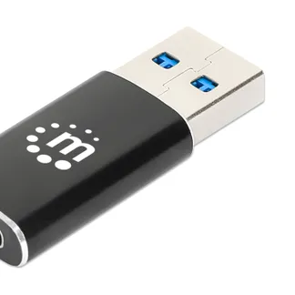 Manhattan 153980 Kabeladapter USB A USB C Schwarz Manhattan 153980 Kabeladapter USB A USB C Schwarz