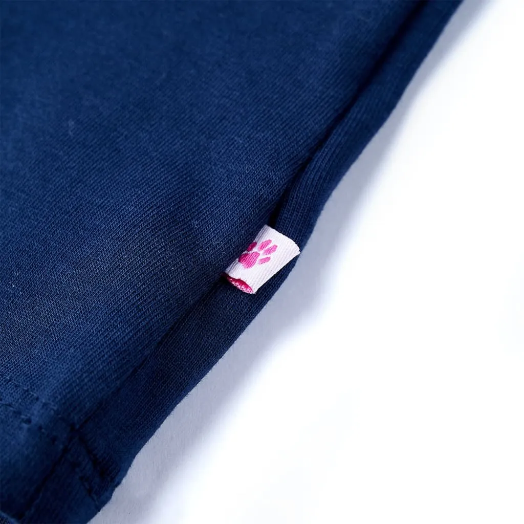 vidaXL Kinder-T-Shirt Marineblau 128 – Bild 6