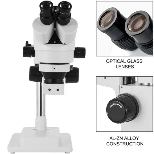 VEVOR 3,5X-90X Simul Focal Trinocular Zoom Stereo Microscope Al-Zn-Legierung 360 Grad Drehbar Trinokulares Stereomikroskop Dual Armstativ Labor Video Mikroskop zwei höhenverstellbar Ständer Zubehör VEVOR 3,5X-90X Simul Focal Trinocular Zoom Stereo Microscope Al-Zn-Legierung 360 Grad Drehbar Trinokulares Stereomikroskop Dual Armstativ Labor Video Mikroskop zwei höhenverstellbar Ständer Zubehör