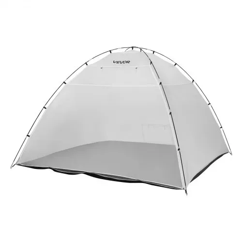 VEVOR tragbares Lackierkabinenzelt (295x292x202 cm Arbeitsbereich) Sprühfarbenzelt für Sprühmalerei, wasserfeste Farbkabine mit integriertem Boden & aufrollbarer Tür für Schränke Stühle Tische – Bild 9