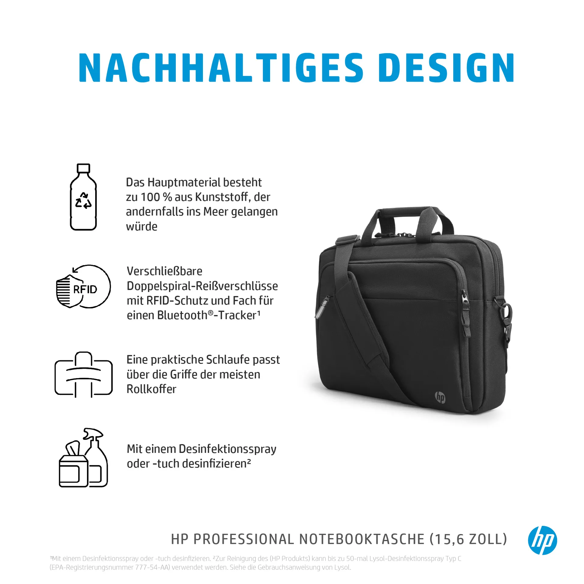 HP Professional 15.6-inch Laptop Bag – Bild 4