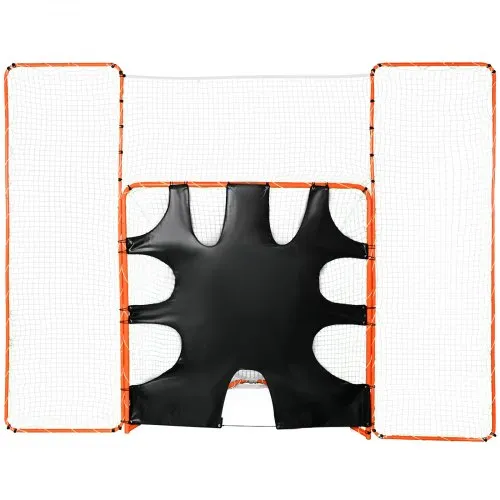 VEVOR 3-IN-1-Lacrosse-Tor mit Rücklaufsperre und Zielscheibe, 12′ x 9′ Lacrosse-Netz, Hinterhof-Lacrosse-Rebounder-Ausrüstung mit Stahlrahmen, schnell und einfach aufzubauendes Trainingsnetz, perfekt VEVOR 3-IN-1-Lacrosse-Tor mit Rücklaufsperre und Zielscheibe, 12′ x 9′ Lacrosse-Netz, Hinterhof-Lacrosse-Rebounder-Ausrüstung mit Stahlrahmen, schnell und einfach aufzubauendes Trainingsnetz, perfekt
