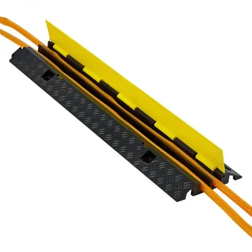 VEVOR 1005 mm Kabelbrücke, 9979 kg, 2-Kanal (32x31 mm) Überfahrschutz aus Gummi, Stolperschutz, Bodenabdeckungen, für Bereiche mit hoher Schwelle, Zuhause, Büro, Lager, 1 Stück – Bild 9