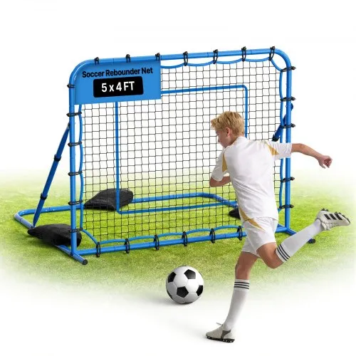 VEVOR Fußball Rebounder 147 x 117 cm, Rückprallnetz mit Verstellbarem Winkel & Robustem Eisenrahmen, PE-Trainingsnetz für Ballkontrolle & Passtraining, Balltrainingsgerät für Jugendliche & Erwachsene VEVOR Fußball Rebounder 147 x 117 cm, Rückprallnetz mit Verstellbarem Winkel & Robustem Eisenrahmen, PE-Trainingsnetz für Ballkontrolle & Passtraining, Balltrainingsgerät für Jugendliche & Erwachsene