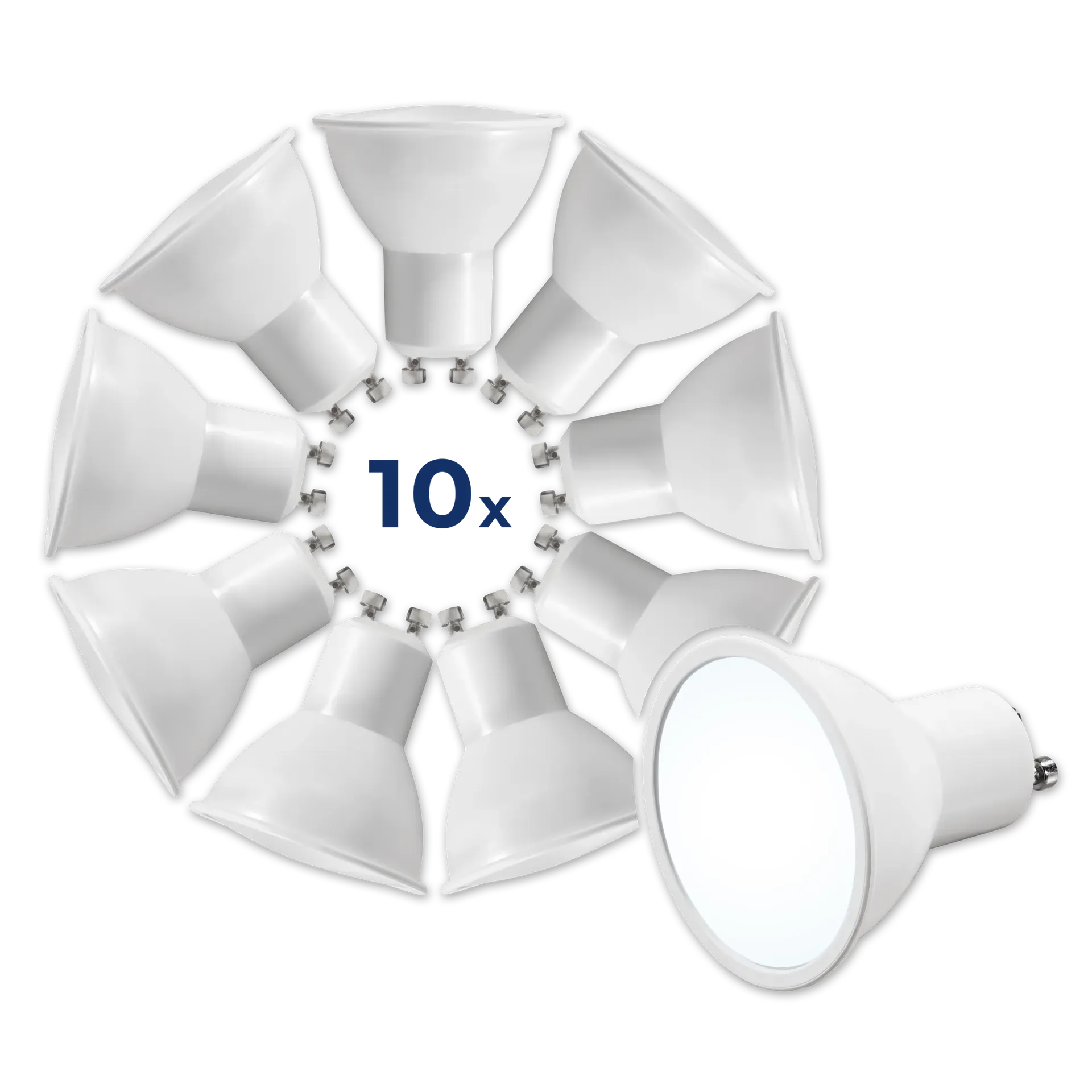 LED-Strahler McShine “MS-60-10“ GU10, 6W, 510lm, 6500K, tageslichtweiß,10er-Pack LED-Strahler McShine “MS-60-10“ GU10, 6W, 510lm, 6500K, tageslichtweiß,10er-Pack