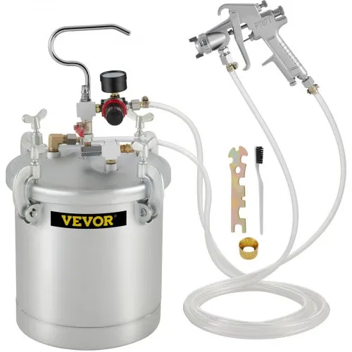 VEVOR 10 LFarbspritzpistole, 30 PSI Farbbehälter, Farbsprühsystem Lackhalter zum Auftragen von Wasserfarbe, Flecken, Lack, Lacken, feine Oberflächen für Innen- und Außenprojekte VEVOR 10 LFarbspritzpistole, 30 PSI Farbbehälter, Farbsprühsystem Lackhalter zum Auftragen von Wasserfarbe, Flecken, Lack, Lacken, feine Oberflächen für Innen- und Außenprojekte