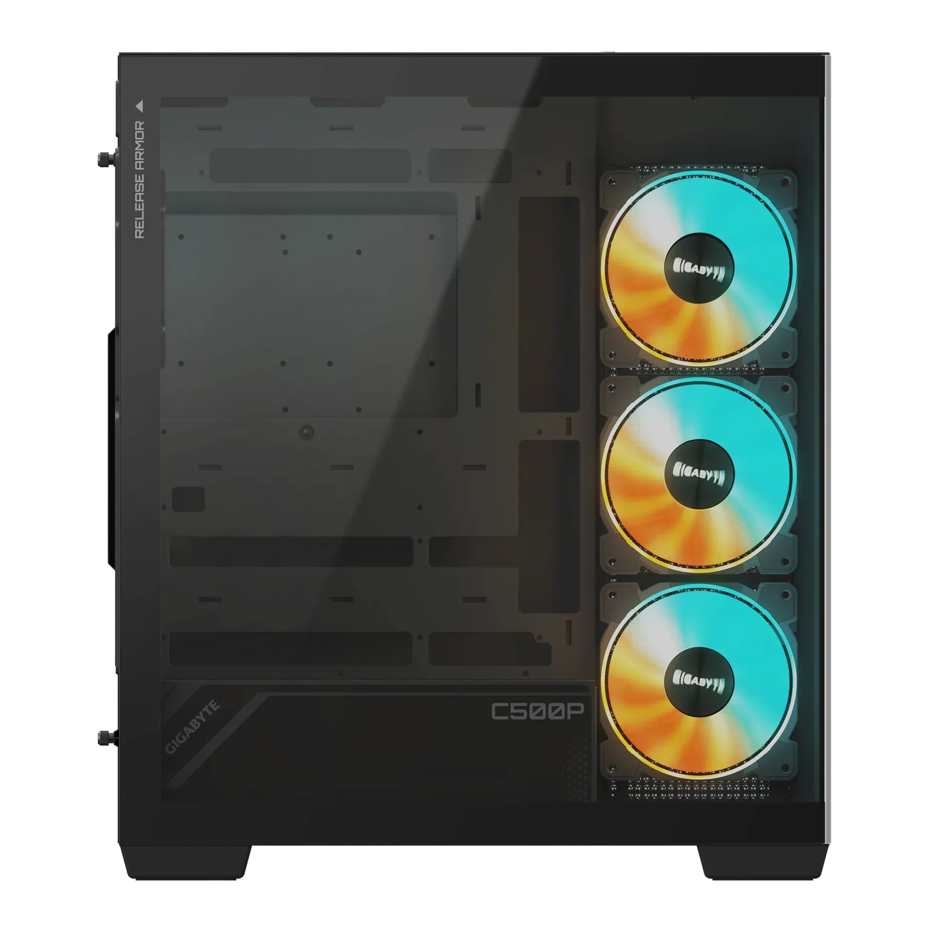 GIGABYTE C500 PANORAMIC STEALTH Midi Tower Schwarz – Bild 4
