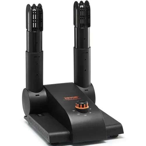VEVOR 180° Faltbarer 2-Röhren Schuhtrockner Stiefeltrockner Schwarz & Orange – Bild 9