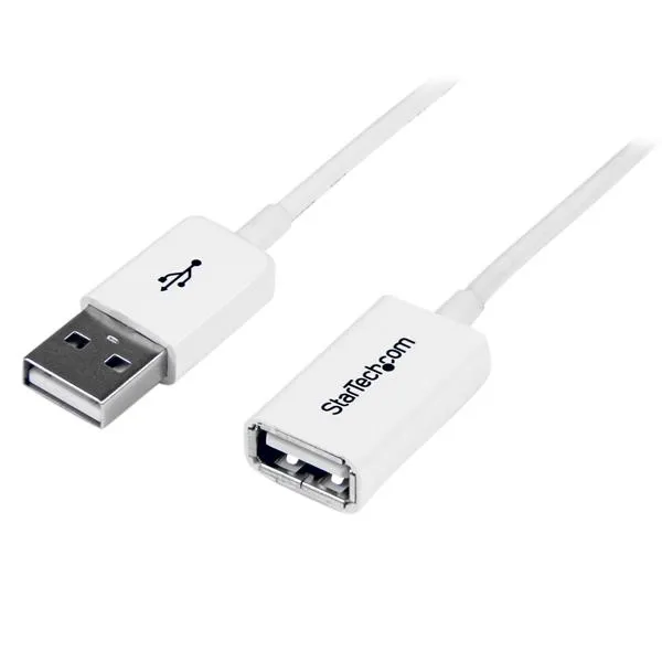 StarTech.com 3m USB 2.0 Verlängerungskabel A auf A – Stecker/Buchse – Weiß StarTech.com 3m USB 2.0 Verlängerungskabel A auf A – Stecker/Buchse – Weiß