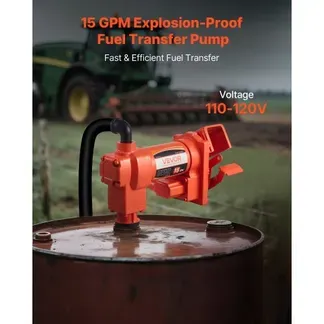 VEVOR Kraftstoff-Transferpumpe, 230 V AC, elektrische Diesel-Transferpumpe, 57 l/min, maximale Saughöhe 2,4 m, maximale Förderhöhe 11,28 m, für Benzin, Kerosin, Biodiesel, Ethanol VEVOR Kraftstoff-Transferpumpe, 230 V AC, elektrische Diesel-Transferpumpe, 57 l/min, maximale Saughöhe 2,4 m, maximale Förderhöhe 11,28 m, für Benzin, Kerosin, Biodiesel, Ethanol