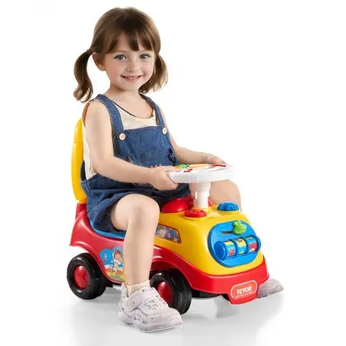 VEVOR Aufsitzauto für Kleinkinder, Alter 1–3, Ride Racer, Aufsitzspielzeug für Kleinkinder zum Sitzen und Stehen, klassisches Aufsitzauto für Kinder mit Musiklenkrad, Hupe und Stauraum unter dem Sitz, Aufsitzspielzeug für Jungen und Mädchen – Bild 10