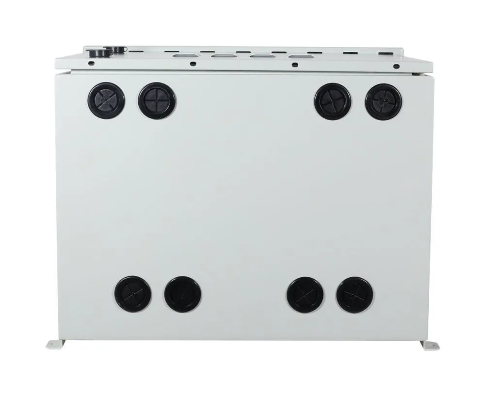 ALLNET 19"Wandgehäuse, 9HE, T638mm, Lichtgrau, IP55, SO-Serie, incl. 4-Fach Lüftereinheit – Bild 6