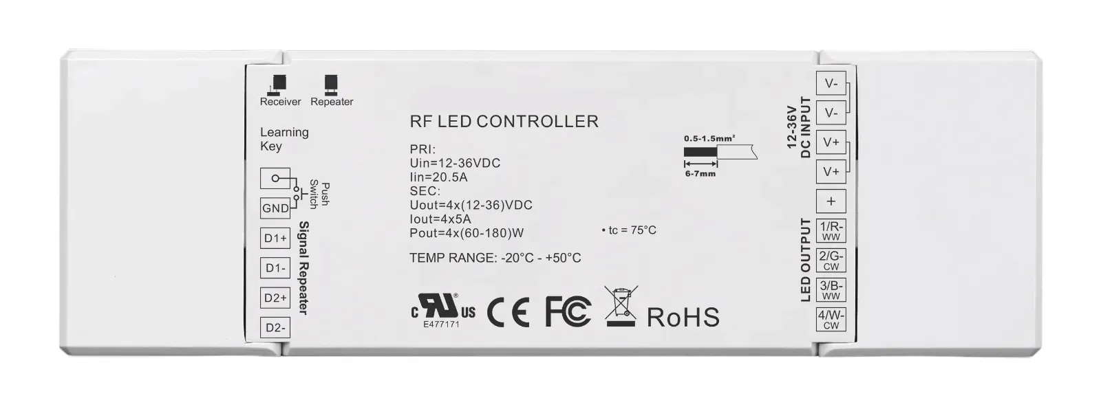 Synergy 21 LED Serie EOS 05 4-Kanal PWM Dimmer Controller Synergy 21 LED Serie EOS 05 4-Kanal PWM Dimmer Controller