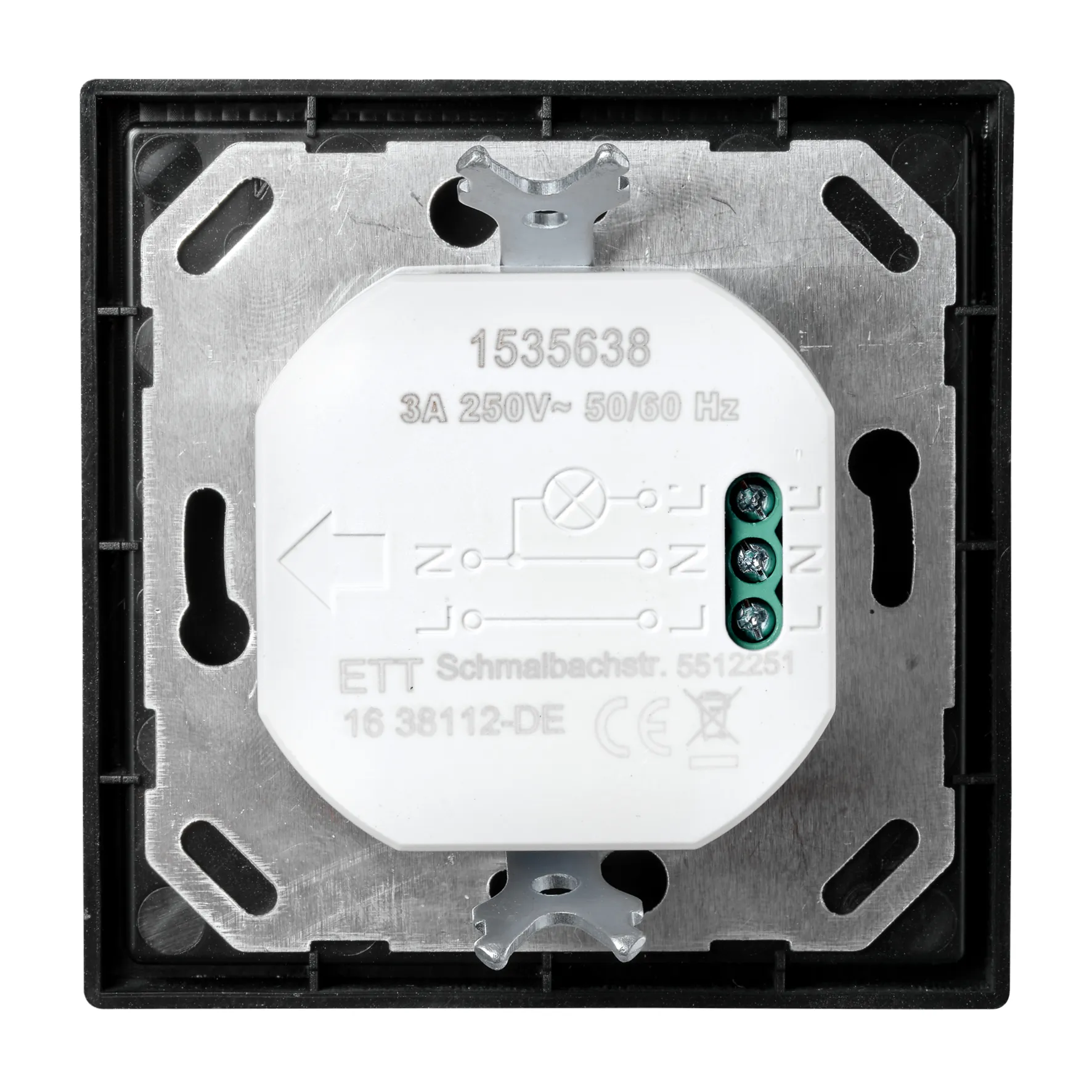 Unterputz IR Bewegungsmelder McPower ''Shallow'' 160°, 750W, LED geeignet – Bild 2