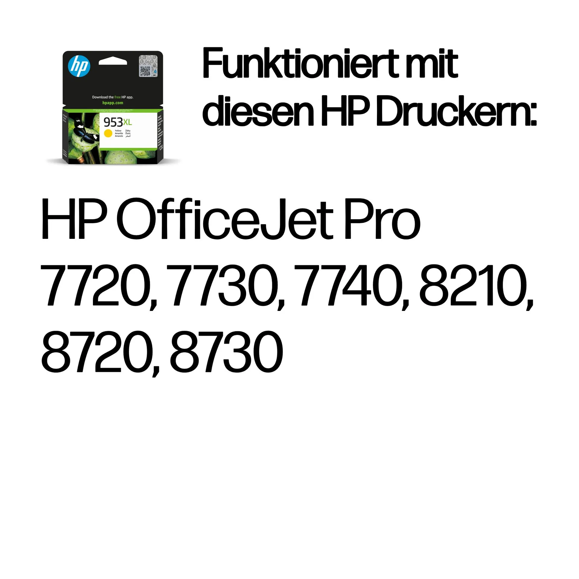 HP 953XL Gelb Original Tintenpatrone mit hoher Reichweite – Bild 2