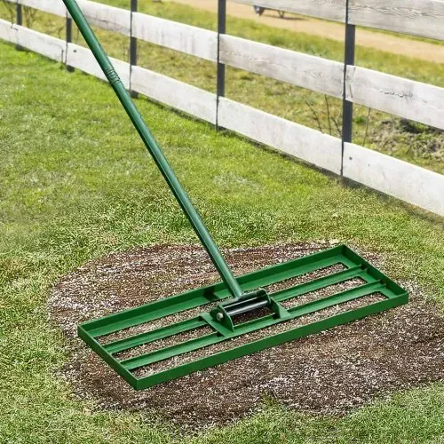 VEVOR Rasen Nivellierrechen 758x254 mm, Rasenrakel mit 198 cm Langem Stahlstiel, Rasenglätter Inkl. Gartenhandschuhe, Rasennivelliergerät, Geeignet für Garten, Golfrasen & Landwirtschaft – Bild 7