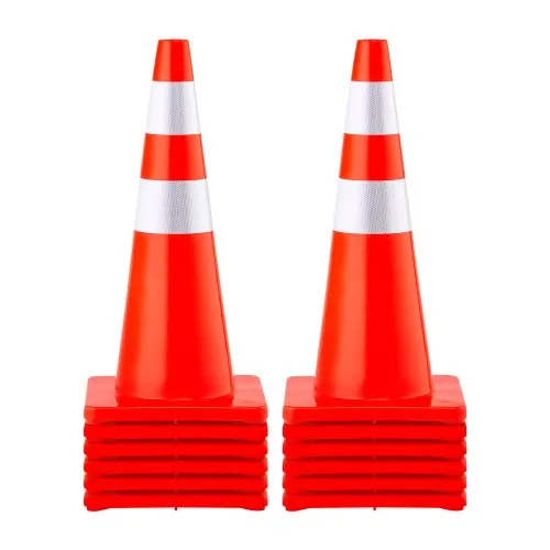 VEVOR Sicherheitskegel, 70 Höhe 12 Stk. Verkehrskegel aus PVC mit 2 Reflektierenden Kragen und beschwerter Basis, zur Verkehrskontrolle, zum Parken auf der Einfahrt VEVOR Sicherheitskegel, 70 Höhe 12 Stk. Verkehrskegel aus PVC mit 2 Reflektierenden Kragen und beschwerter Basis, zur Verkehrskontrolle, zum Parken auf der Einfahrt