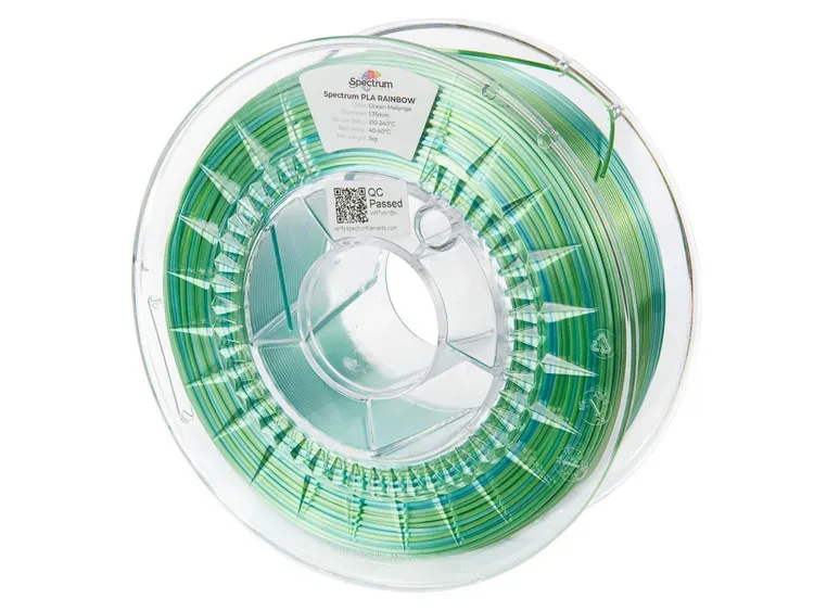 Spectrum Filament · SILK PLA Rainbow · OCEAN MELANGE · 1.75mm · 1kg – Bild 2