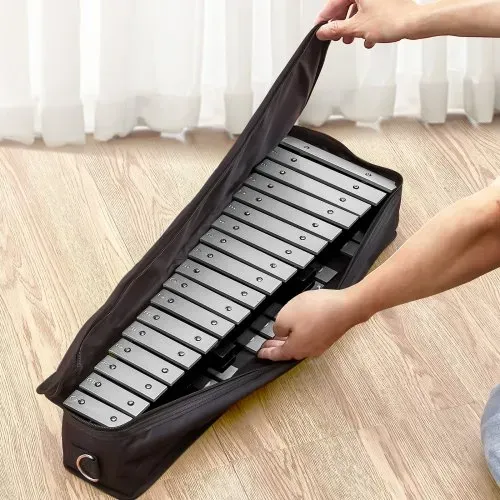 VEVOR Glockenspiel-Xylophon-Set mit 30 Tönen, Schlaginstrument mit Schlägeln, Trommelstöcken und Tragetasche, professionelles Glockenspiel-Xylophon-Schlaginstrumentenset für Schüler und Erwachsene – Bild 7